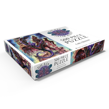 Darstellung des Puzzle Motivs Pillars of Creation Space Dragon - Carla Morrow 500 Puzzle Schachtel Ansicht1