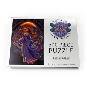Darstellung des Puzzle Motivs Lunar Veil Angel - Carla Morrow 500 Puzzle Schachtel Ansicht3