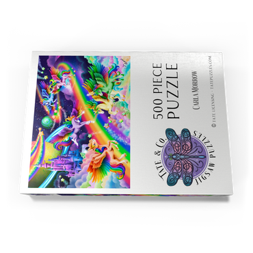 Darstellung des Puzzle Motivs Rainbow Dreams Unicorns - Carla Morrow 500 Puzzle Schachtel Ansicht3
