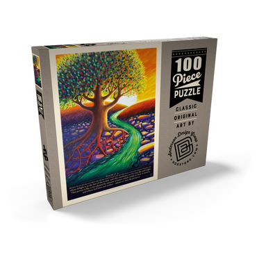 Darstellung des Puzzle Motivs Psalm 1:1-3, Vintage Poster 100 Puzzle Schachtel Ansicht2