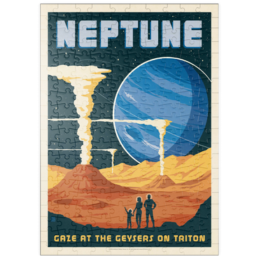 Darstellung des Puzzle Motivs puzzleplate Neptune: The Geysers Of Triton, Vintage Poster 200 Puzzle