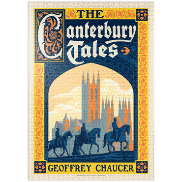 Darstellung des Puzzle Motivs puzzleplate The Canterbury Tales: Geoffrey Chaucer, Vintage Poster 1000 Puzzle