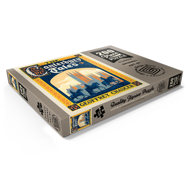 Darstellung des Puzzle Motivs The Canterbury Tales: Geoffrey Chaucer, Vintage Poster 200 Puzzle Schachtel Ansicht1