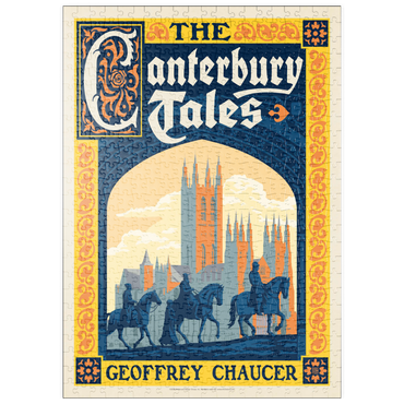Darstellung des Puzzle Motivs puzzleplate The Canterbury Tales: Geoffrey Chaucer, Vintage Poster 500 Puzzle