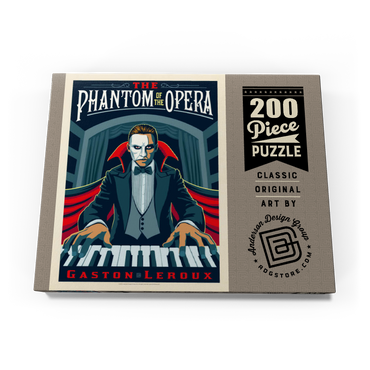 Darstellung des Puzzle Motivs The Phantom Of The Opera: Gaston Laroux, Vintage Poster 200 Puzzle Schachtel Ansicht3