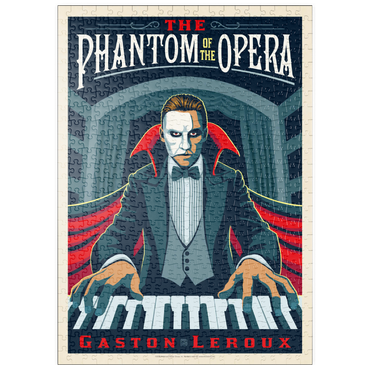 Darstellung des Puzzle Motivs puzzleplate The Phantom Of The Opera: Gaston Laroux, Vintage Poster 500 Puzzle