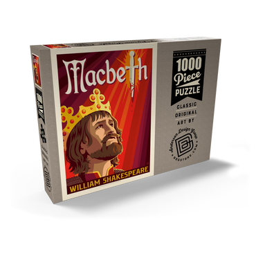 Darstellung des Puzzle Motivs MacBeth: William Shakespeare, Vintage Poster 1000 Puzzle Schachtel Ansicht2