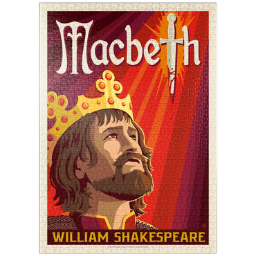 Darstellung des Puzzle Motivs puzzleplate MacBeth: William Shakespeare, Vintage Poster 1000 Puzzle