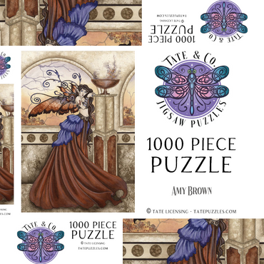 Darstellung des Puzzle Motivs Dawn Blessing Fairy – Amy Brown 1000 Puzzle Schachtel 3D Modell