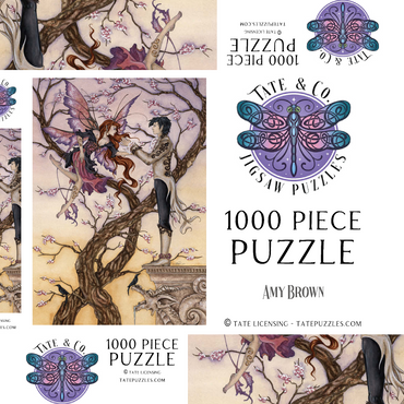 Darstellung des Puzzle Motivs Temptations Romance – Amy Brown 1000 Puzzle Schachtel 3D Modell