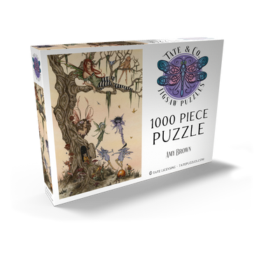 Darstellung des Puzzle Motivs The Dormouses House Warming Party Fairies – Amy Brown 1000 Puzzle Schachtel Ansicht2
