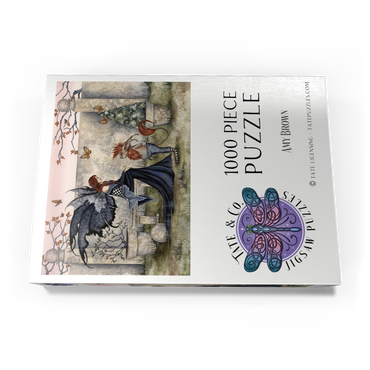 Darstellung des Puzzle Motivs Gossip Fairy – Amy Brown 1000 Puzzle Schachtel Ansicht3