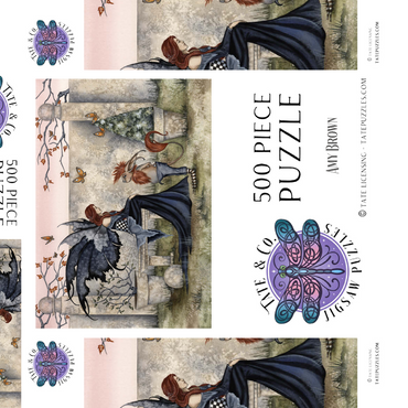 Darstellung des Puzzle Motivs Gossip Fairy – Amy Brown 500 Puzzle Schachtel 3D Modell