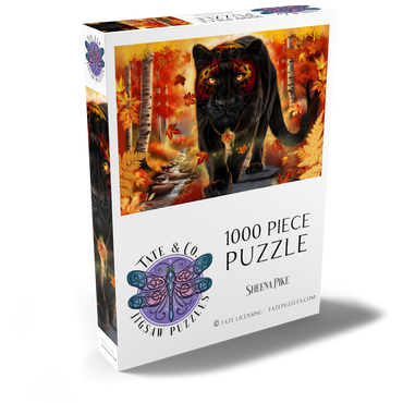 Darstellung des Puzzle Motivs Autumn Guardian Panther - Sheena Pike 1000 Puzzle Schachtel Ansicht2