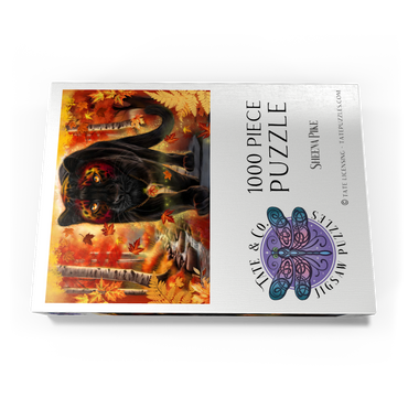 Darstellung des Puzzle Motivs Autumn Guardian Panther - Sheena Pike 1000 Puzzle Schachtel Ansicht3