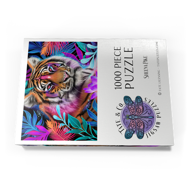 Darstellung des Puzzle Motivs Lotus Dream Tiger - Sheena Pike 1000 Puzzle Schachtel Ansicht3
