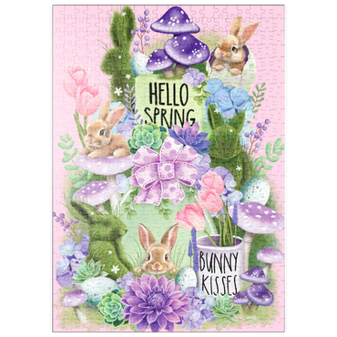 Darstellung des Puzzle Motivs puzzleplate Spring Bunny Bounty Easter - Sheena Pike 500 Puzzle