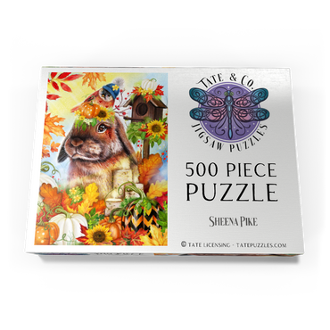 Darstellung des Puzzle Motivs Autumn Greetings Bunny - Sheena Pike 500 Puzzle Schachtel Ansicht3