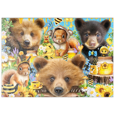 Darstellung des Puzzle Motivs puzzleplate Bees and Honey Bears - Sheena Pike 500 Puzzle