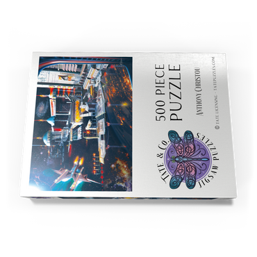 Darstellung des Puzzle Motivs Space Station Landing Bay - Anthony Christou 500 Puzzle Schachtel Ansicht3