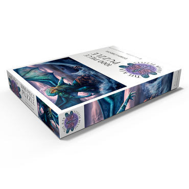 Darstellung des Puzzle Motivs Cthulu Lovecraft Horror - Anthony Christou 1000 Puzzle Schachtel Ansicht1