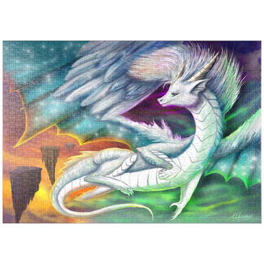 Darstellung des Puzzle Motivs puzzleplate Furry Cute dragon - Anthony Christou 1000 Puzzle