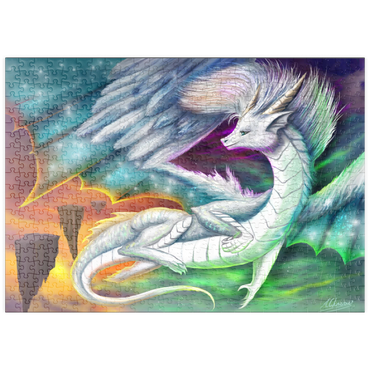Darstellung des Puzzle Motivs puzzleplate Furry Cute dragon - Anthony Christou 500 Puzzle