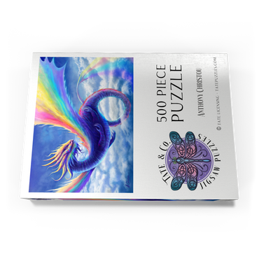 Darstellung des Puzzle Motivs Rainbow Dragon - Anthony Christou 500 Puzzle Schachtel Ansicht3