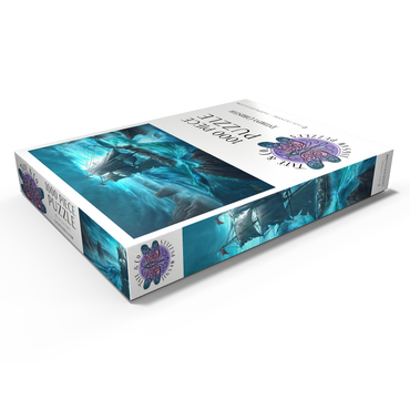 Darstellung des Puzzle Motivs Dangerous Seas Pirate Ship - Anthony Christou 1000 Puzzle Schachtel Ansicht1