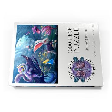 Darstellung des Puzzle Motivs Alice in Wonderland & Cheshire Cat - Anthony Christou 1000 Puzzle Schachtel Ansicht3