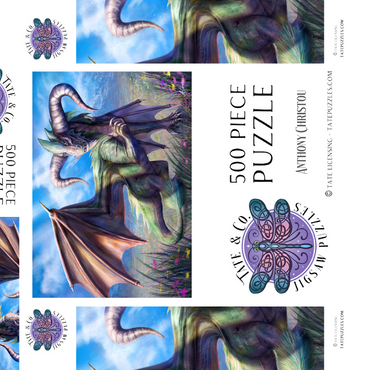 Darstellung des Puzzle Motivs Taurus Dragon Zodiac - Anthony Christou 500 Puzzle Schachtel 3D Modell