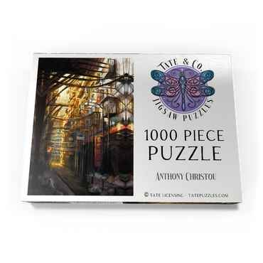 Darstellung des Puzzle Motivs –Kowloon-China Cyberpunk Landscape - Anthony Christou 1000 Puzzle Schachtel Ansicht3