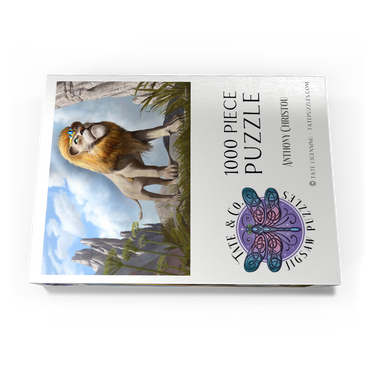 Darstellung des Puzzle Motivs Lions Pride - Anthony Christou 1000 Puzzle Schachtel Ansicht3