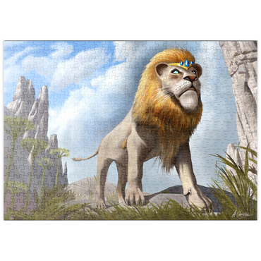 Darstellung des Puzzle Motivs puzzleplate Lions Pride - Anthony Christou 500 Puzzle