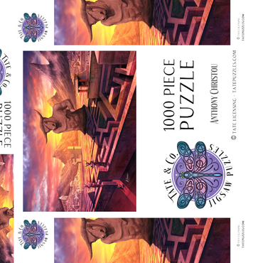 Darstellung des Puzzle Motivs Greek Labyrinth of Alithiiria Mythology -Anthony Christou 1000 Puzzle Schachtel 3D Modell