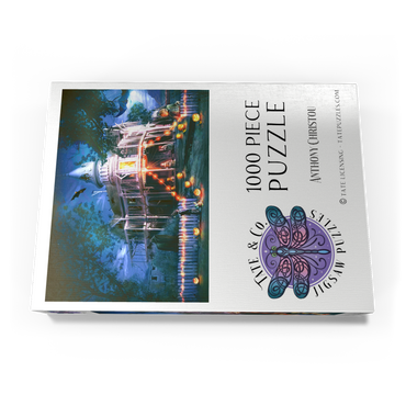 Darstellung des Puzzle Motivs Halloween Haunted House - Anthony Christou 1000 Puzzle Schachtel Ansicht3