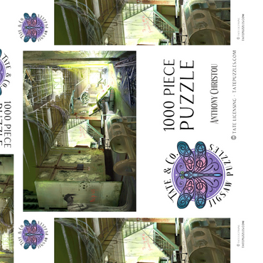 Darstellung des Puzzle Motivs Echoes of Asylum Horror Halloween - Anthony Christou 1000 Puzzle Schachtel 3D Modell