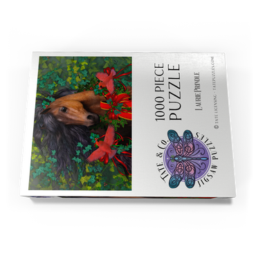 Darstellung des Puzzle Motivs Merry Morgan Christmas Horse - Laurie Prindle 1000 Puzzle Schachtel Ansicht3