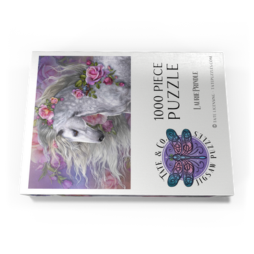 Darstellung des Puzzle Motivs Summer Rose Horse - Laurie Prindle 1000 Puzzle Schachtel Ansicht3