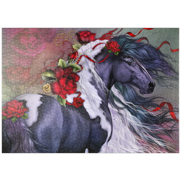 Darstellung des Puzzle Motivs puzzleplate Gypsy Rose Horse - Laurie Prindle 1000 Puzzle