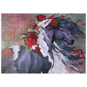 Darstellung des Puzzle Motivs puzzleplate Gypsy Rose Horse - Laurie Prindle 500 Puzzle