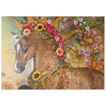 Darstellung des Puzzle Motivs puzzleplate Summer Sunshine Horse - Laurie Prindle 500 Puzzle
