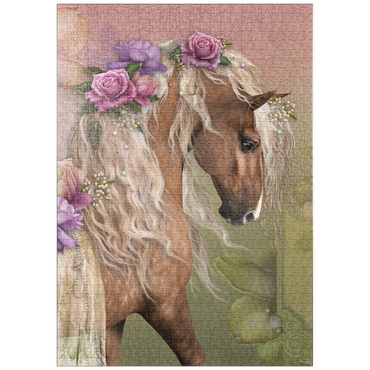 Darstellung des Puzzle Motivs puzzleplate Beau Cheval Horse - Laurie Prindle 1000 Puzzle