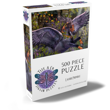 Darstellung des Puzzle Motivs Gwarchodwyr Fantasy Horse - Laurie Prindle 500 Puzzle Schachtel Ansicht2