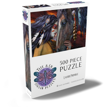 Darstellung des Puzzle Motivs Soul Touch Horse Laurie Prindle 500 Puzzle Schachtel Ansicht2