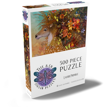 Darstellung des Puzzle Motivs Forest Spirit: Fall Horse Laurie Prindle 500 Puzzle Schachtel Ansicht2