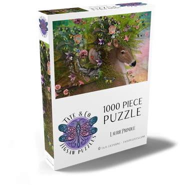 Darstellung des Puzzle Motivs Forest Spirit: Spring Horse Laurie Prindle 1000 Puzzle Schachtel Ansicht2