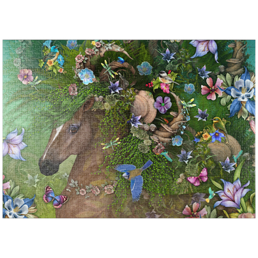Darstellung des Puzzle Motivs puzzleplate Forest Spirit: Summer Horse Laurie Prindle 1000 Puzzle