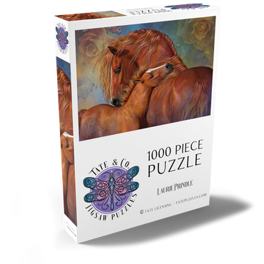 Darstellung des Puzzle Motivs MotherLove Horse Laurie Prindle 1000 Puzzle Schachtel Ansicht2