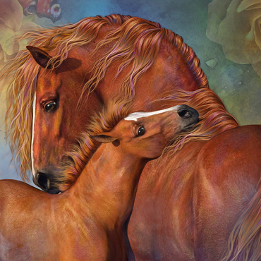 Darstellung des Puzzle Motivs MotherLove Horse Laurie Prindle 500 Puzzle 3D Modell